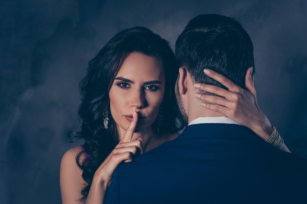 Seductive Woman Tempting a Man
